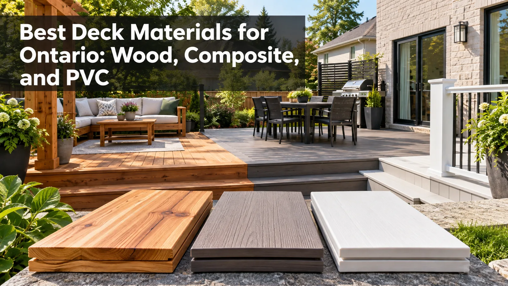 Best Deck Materials for Ontario in 2026: Wood, Composite, and PVC
